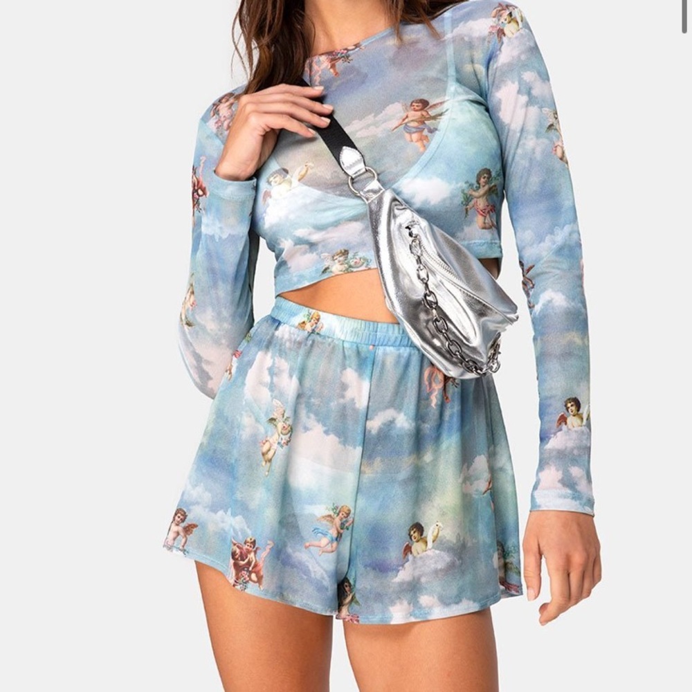 NWT angel mesh motel rocks set